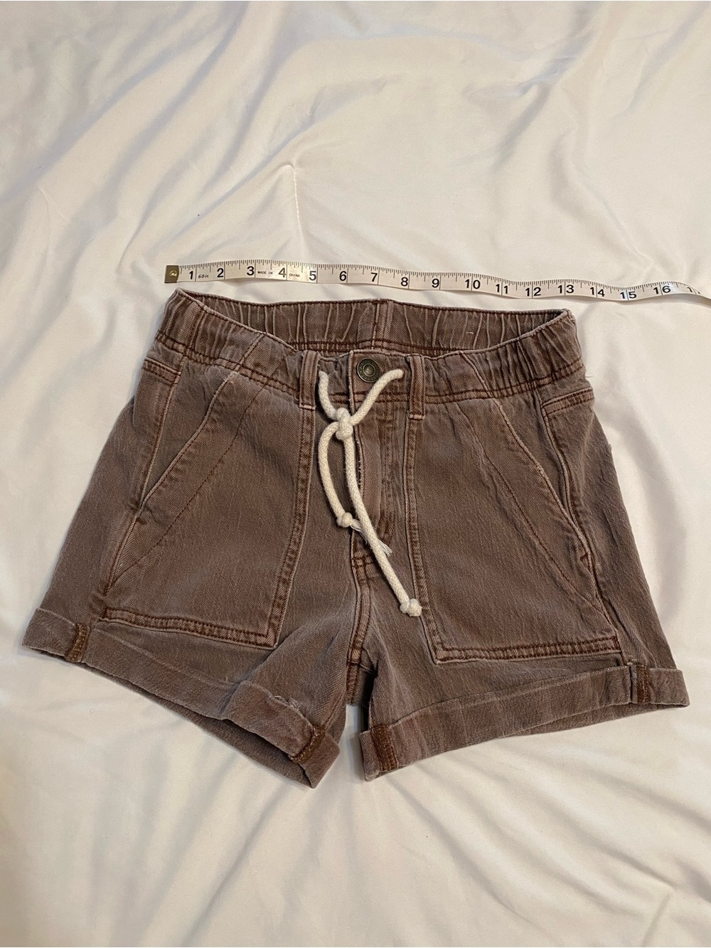 American Eagle Women’s Brown Drawstring Casual Shorts